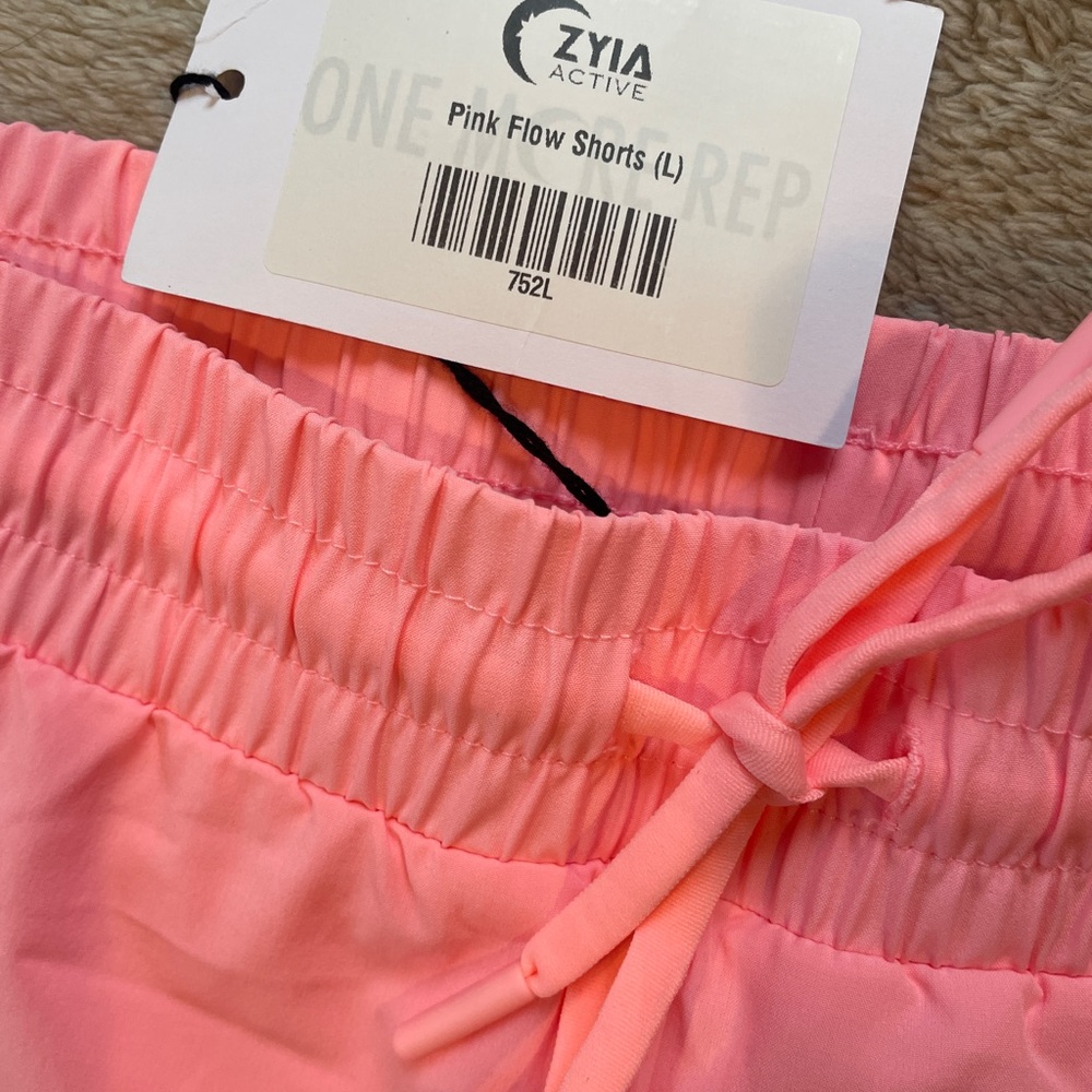 ZYIA Pink Flow Athletic Shorts - Picture 2 of 4